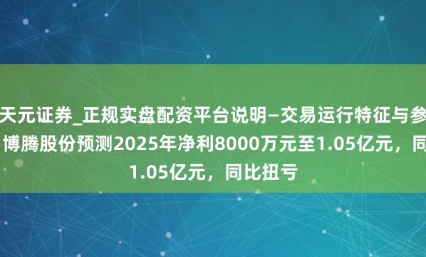 天元证券_正规实盘配资平台说明—交易运行特征与参考要点 博腾股份预测2025年净利8000万元至1.05亿元，同比扭亏