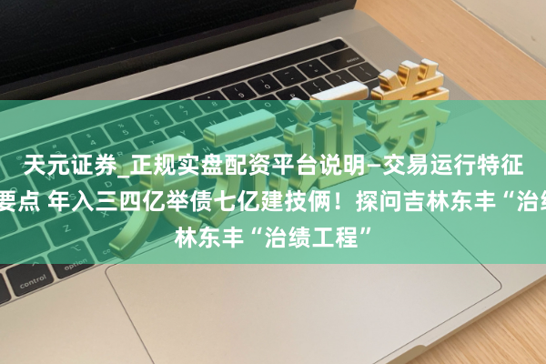 天元证券_正规实盘配资平台说明—交易运行特征与参考要点 年入三四亿举债七亿建技俩！探问吉林东丰“治绩工程”